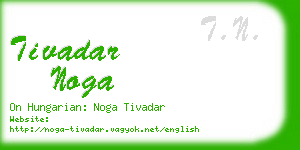 tivadar noga business card